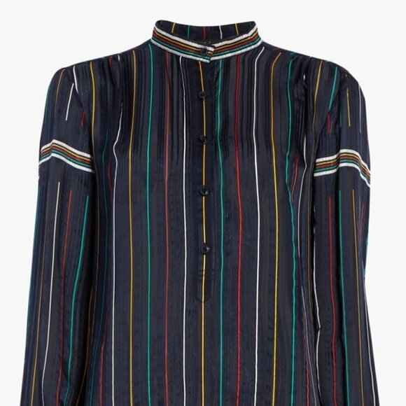 Rag & Bone multi color Long Sleeve Silk To… - Picture 9 of 9